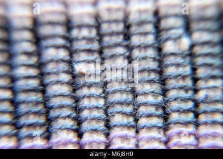 Stoff textil Nähe zu sehen. Stockfoto