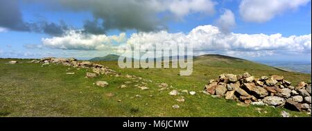 Skiddaw vom Cairn auf Stybarrow Stockfoto