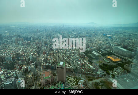 Blick von der Stadt Taipei 101 Tower Stockfoto