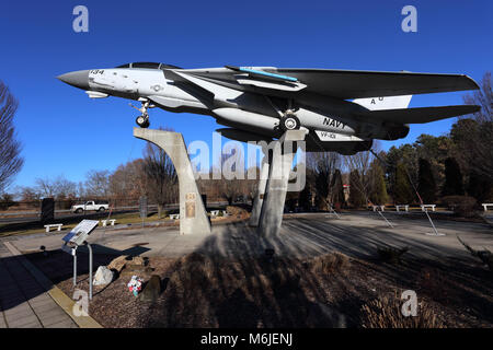 F-14 Tomcat auf der Grumman Memorial Park Calverton Long Island New York Stockfoto