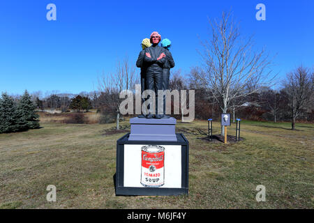 Andy Warhol Skulptur Long Island New York Stockfoto