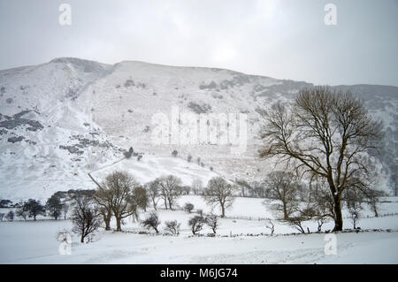 Pistyll Rhaeadr Wasserfall Berwyn Mountains Stockfoto