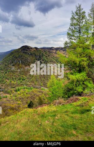 King's Wie hoch über der Borrowdale-tal Stockfoto