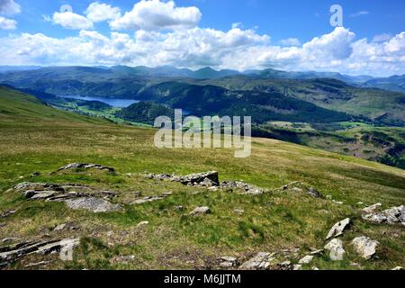 Thirlmere und Fells von Clafhow Hecht Stockfoto