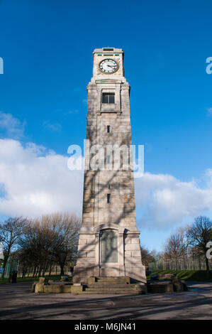 Clock Tower im Stanley Park Blackpool Lancashire England UK. Stockfoto