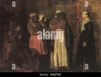 Ein Besuch von der alten Herrin, Homer, Winslow, 1896. Stockfoto