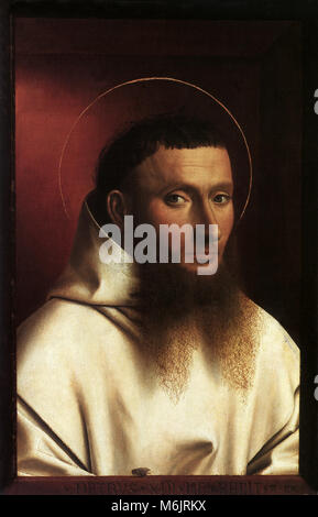 Porträt einer Kartäuser, Christus, Petrus, 1446. Stockfoto