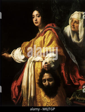 Judith mit dem Haupt des Holofernes,, Cristofano Allori Bronzino, 1620. Stockfoto