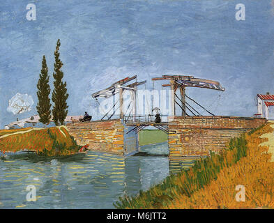 Die langlois Brücke, Van Gogh, Vincent Willem, 1888. Stockfoto