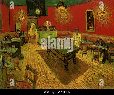 Die Nacht Cafe, Van Gogh, Vincent Willem, 1888. Stockfoto