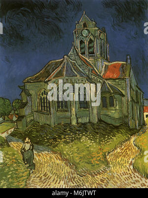 Die Kirche von Auvers, Van Gogh, Vincent Willem, 1890. Stockfoto