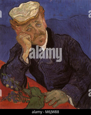 Portrait von Doctor Gachet, Van Gogh, Vincent Willem, 1890. Stockfoto