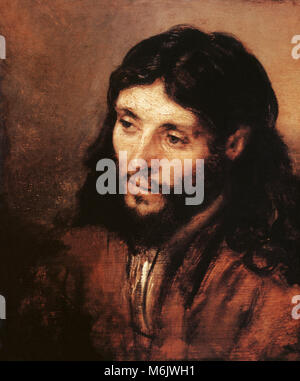 Haupt Christi, Rembrandt, Harmensz van Rijn, 1660. Stockfoto