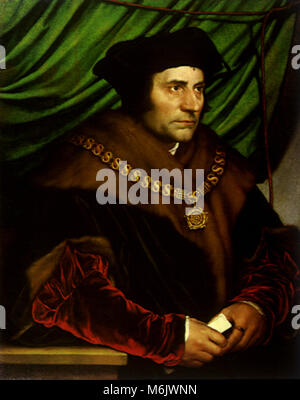 Portrait von Sir Thomas More, Holbein, Hans, der Jüngere, 1527. Stockfoto