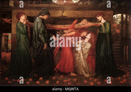 Dante's Dream, die zum Zeitpunkt des Todes von Beatrice, Rossetti, Gabriel Charles Ter, 1871. Stockfoto