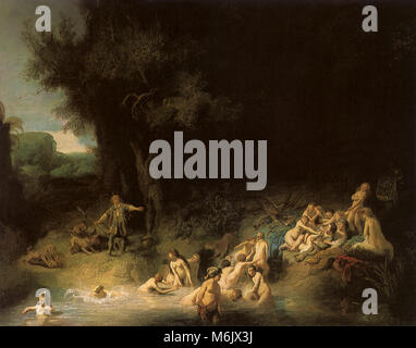 Die Gottin Diana Baden Stockfotografie Alamy