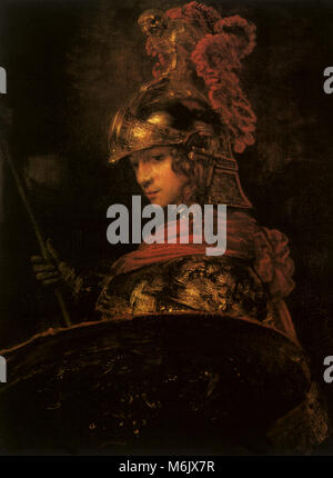 Athena, Rembrandt, Harmensz van Rijn, 1655. Stockfoto