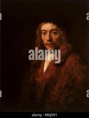 Porträt eines jungen Mannes, Rembrandt, Kreis, 1663. Stockfoto