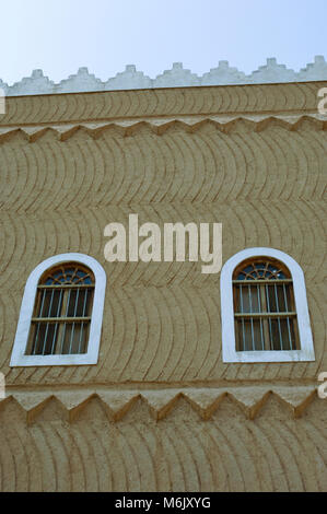 Bulding Windows und Details der King Abdul Aziz historischen Zentrum in Riad, Saudi-Arabien Stockfoto