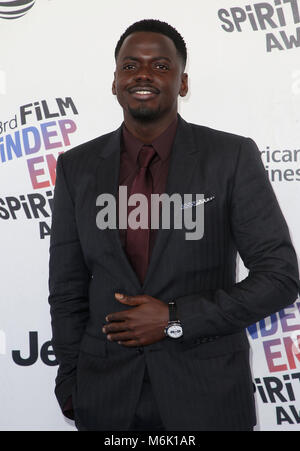 März 3, 2018 - Santa Monica, CA, USA - 03. März 2018 in Santa Monica, Kalifornien - Daniel Kaluuya. 33. jährlichen Film Independent Spirit Awards gehalten am Santa Monica Pier. Photo Credit: F. Sadou/AdMedia (Credit Bild: © F. Sadou/AdMedia über ZUMA Draht) Stockfoto