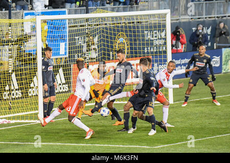 Torhüter Talen Energy Stadium MLS Philadelphia Union besiegt die New England Revolution 2-0 in ihrem Heimspiel Credit: Don Mennig/Alamy Live News Stockfoto