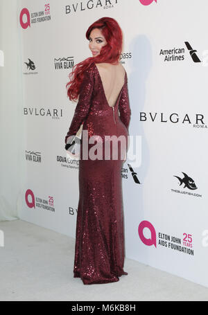 West Hollywood, Kalifornien West Hollywood, USA. März 2018. Farrah Abraham. 26. Jährliche Elton John Academy Awards Viewing Party im West Hollywood Park. Foto: PMA/Admedia Stockfoto