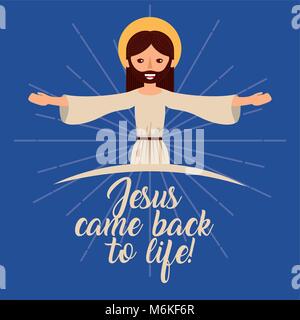 Jesus Katholizismus religion Karte Stock Vektor