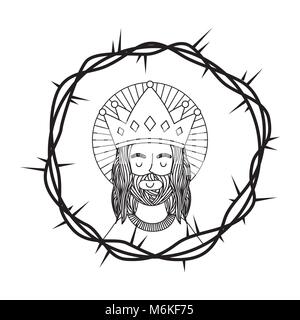 Jesus Katholizismus religion Karte Stock Vektor