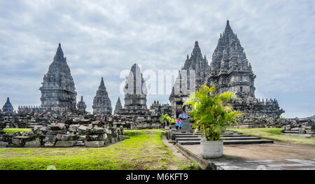 Indonesien, Central Java, Mid-9th century Hindu Tempel Prambanan Stockfoto