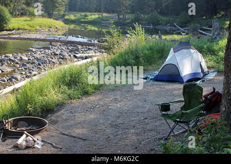 Slough Creek Campground. Stockfoto