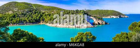 Schönen Nationalpark Gargano, Apulien, Italien. Stockfoto