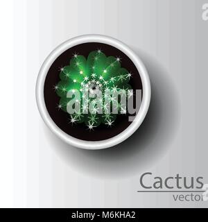 Cactus Top View Stock Vektor