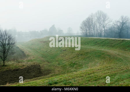 Winter Tessin riverbanks Landschaften Stockfoto