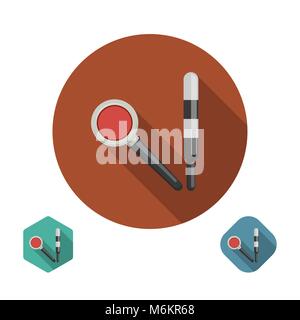 Symbol mit der Polizei Schlagstöcke dvizheniya zu steuern. Vector Illustration. Stock Vektor