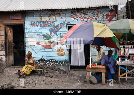 Demokratische Republik Kongo, Nord-kivu, Goma Stadt Stockfoto