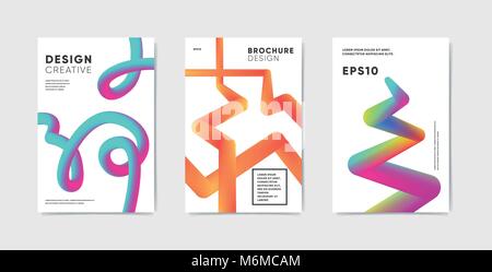 Moderne abstrakte deckt eingestellt Stock Vektor