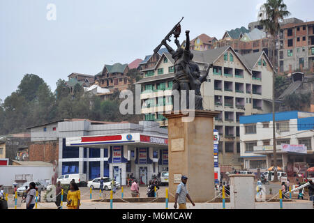 Der Demokratischen Republik Kongo Bukavu Stadt Stockfoto