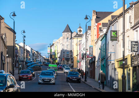 Lower Main Street in Letterkenny, County Donegal, Irland Stockfoto