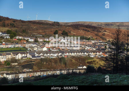 Cwmparc im Rhondda Fawr Valley South Wales UK Stockfoto