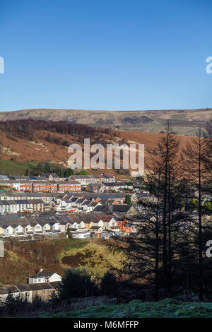 Cwmparc im Rhondda Fawr Valley South Wales UK Stockfoto