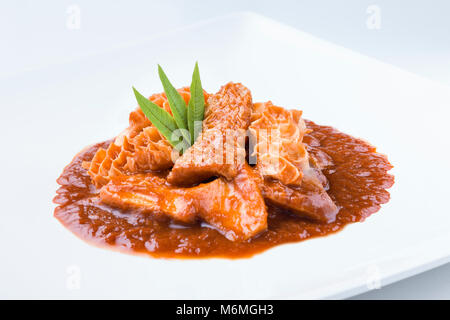 Callos traditionelle spanische Rezept Stockfoto