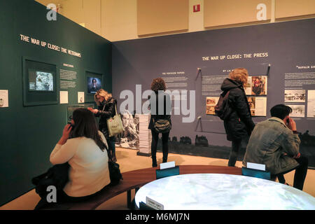 Der Vietnam Krieg: 1945 - Ausstellung 1975, die New-York Historical Society, Upper West Side, NEW YORK CITY, USA Stockfoto