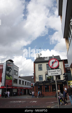 Straßen in Belfast. Stockfoto