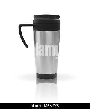 Realistische 3D-Modell der thermos Cup. Vector Illustration Stock Vektor