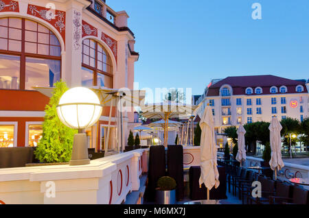 Grand Hotel Sopot (Erbaut 1924-27), iconic Luxus vor dem Krieg Kasino-Hotel Zoppot. Sopot, Provinz Pommern, Polen, Europa. Stockfoto