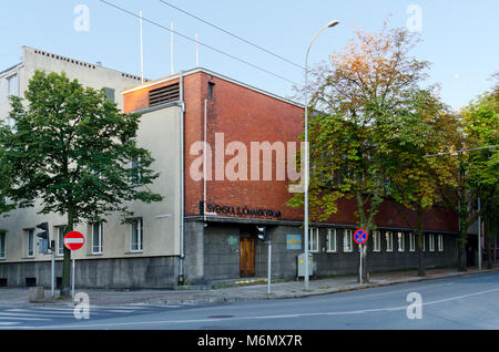 Der schwedische Sailor Haus (erbaut 1935), Jana Z Kolna Straße 25. Ein Beispiel für moderne Architektur der Zwischenkriegszeit in Gdynia. Provinz Pommern, Polen, E Stockfoto