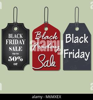 Der Black Friday Sales Tag Stock Vektor