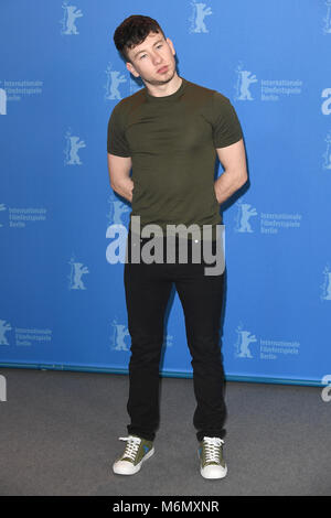 Barry Keoghan nimmt an der 68. Berlinale Die Internationalen Filmfestspiele Berlin photocall Schwarz 47 in Berlin. 16. Februar 2018 © Paul Treadway Stockfoto