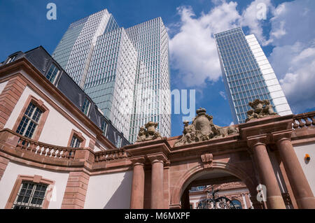 Palais Thurn und Taxis mit Nextower, Frankfurt, Hessen, Deutschland, Europa Stockfoto