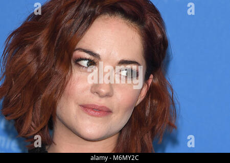 Sarah Greene besucht die 68. Berlinale Internationale Filmfestspiele Berlin photocall Schwarz 47 in Berlin. 16. Februar 2018 © Paul Treadway Stockfoto